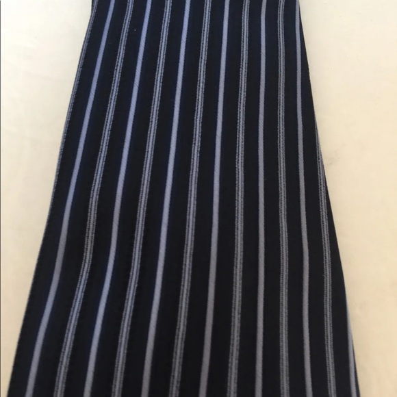 Classic Gianfranco Striped Blue Gray Men Neck Tie - Picture 5 of 6